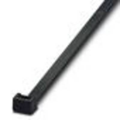 A black cable tie lies flat.
