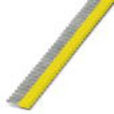 A yellow-grey, rectangular grid object with parallel lines, presumably a comb or tool, positioned diagonally.
