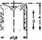 Technical drawing of an angle with dimensions. Horizontally and vertically measured lengths are 4 and 3 units. Material specification and tolerances are not provided.