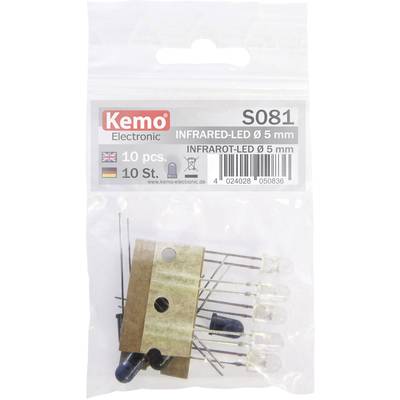 Kemo S081 LED set 870 nm, 925 nm   5 mm  Radial lead 