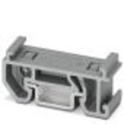 A grey plastic component that looks like a holder or connector, potentially for mechanical or electrical applications.