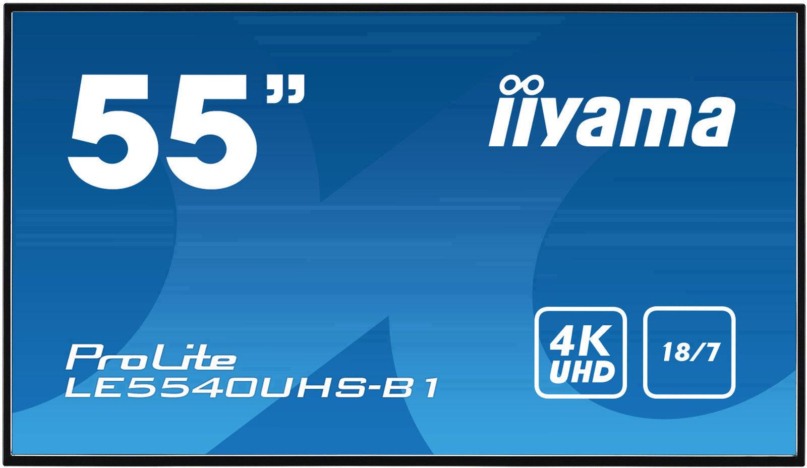 Iiyama ProLite LE5540UHS Digital signage display EEC: G (A - G) 138.68 cm 54.6 inch 3840 x 2160 Pixel 18/7-0