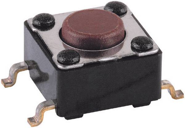 Mentor 1254.1004 1254.1004 Pushbutton 12 V DC/AC 0.05 A 1 x Off/(On) momentary 1 pc(s) Piece