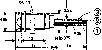Technical drawing of a mechanical engineering component with labels and dimensions. Shows a side view and cross-section of the part.