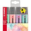 STABILO Highlighter STABILO BOSS® ORIGINAL PASTELL 70/4-2 Multi-colour (gradient) 2 mm, 5 mm 4 pc(s)
