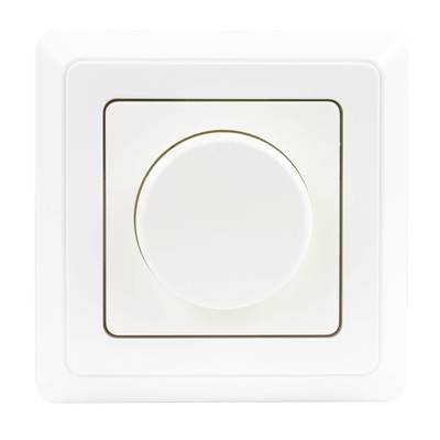 REV 0399730090 Flush-mount dimmer Suitable for light bulbs: LED bulb, Light bulb, Energy saving bulb White