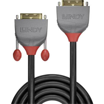LINDY DVI Cable extension DVI-D 24+1-pin plug, DVI-D 24+1-pin socket 0.50 m Black 36230  DVI cable
