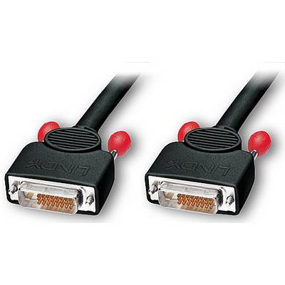 LINDY DVI Cable DVI-D 24+1-pin plug, DVI-D 24+1-pin plug 10.00 m Black 41285 DVI cable-0