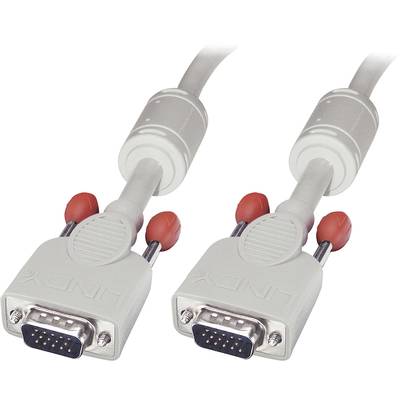 LINDY VGA Cable VGA 15-pin plug, VGA 15-pin plug 7.50 m Grey 36345  VGA cable