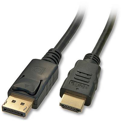 LINDY DisplayPort / HDMI Adapter cable DisplayPort plug, HDMI-A plug 5.00 m Black 41483  DisplayPort cable