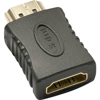 A black HDMI adapter with visible ports.