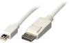LINDY Mini DisplayPort / DisplayPort Cable Mini DisplayPort plug, DisplayPort plug 2.00 m White 41057 DisplayPort cable