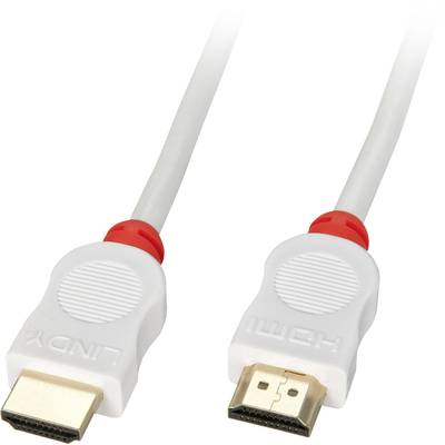 LINDY HDMI Cable HDMI-A plug, HDMI-A plug 1.00 m Red 41411  HDMI cable