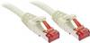 LINDY 47702 RJ45 Patch cable CAT 6 S/FTP 1.00 m Grey incl. detent 1 pc(s)