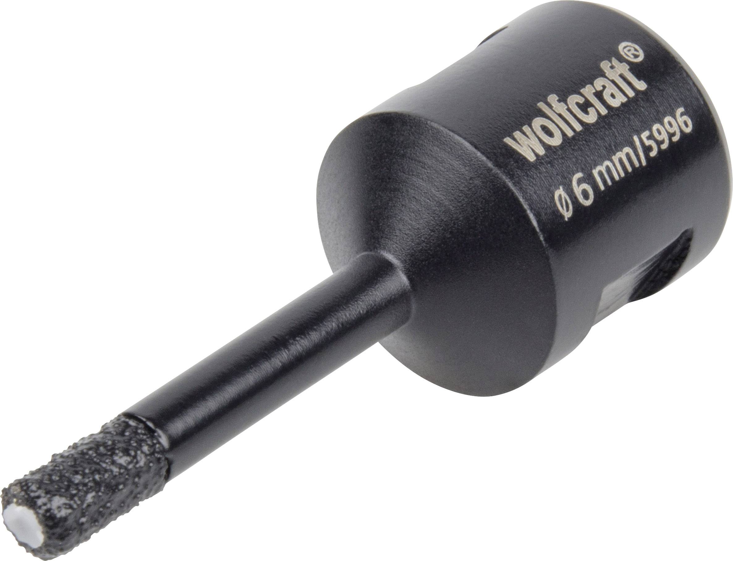 Wolfcraft bimetal hole saw, 6 mm diameter, suitable for drilling precise holes in various materials.