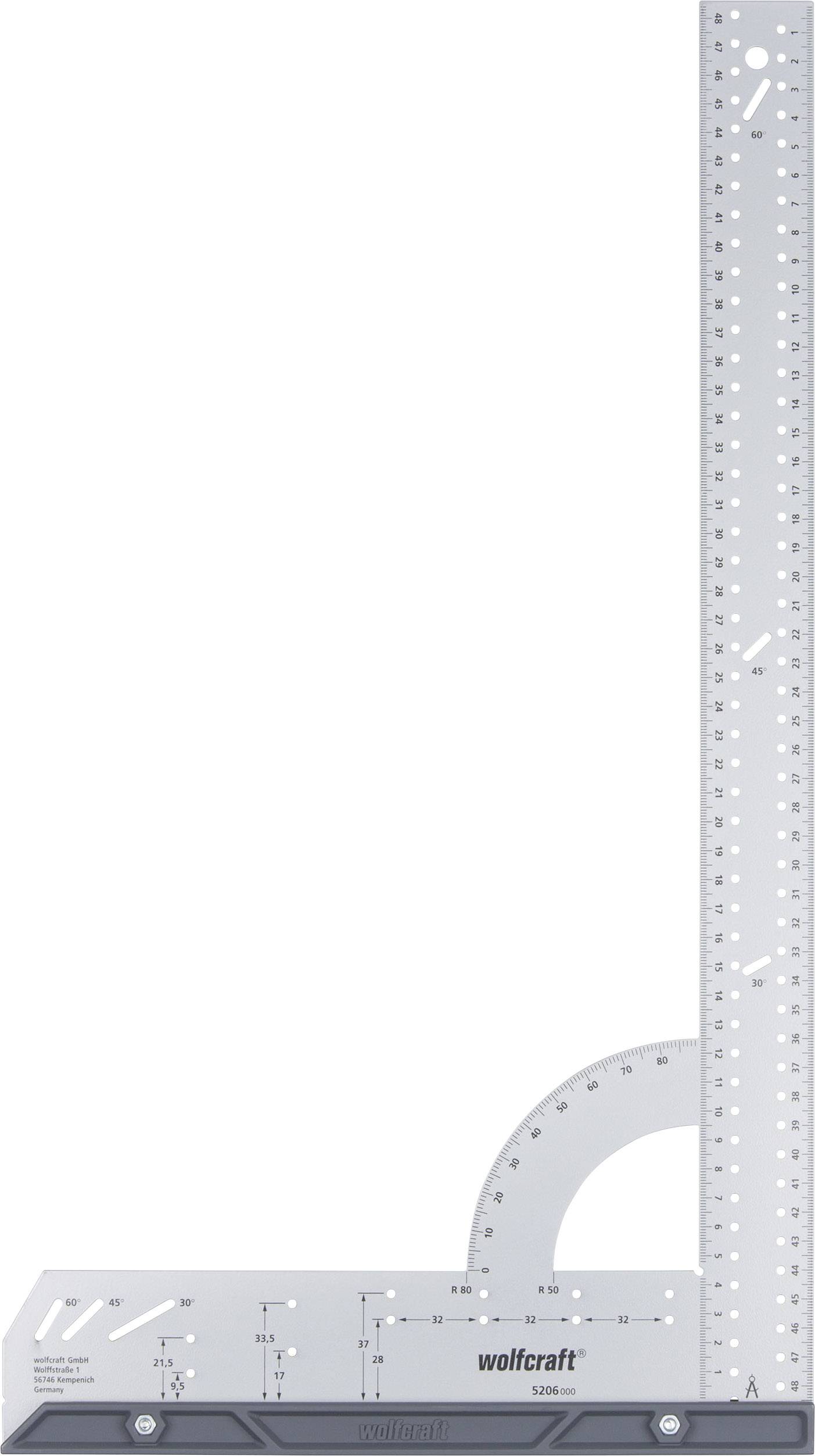 Wolfcraft 5206000 5206000 Try square 280 x 500 mm