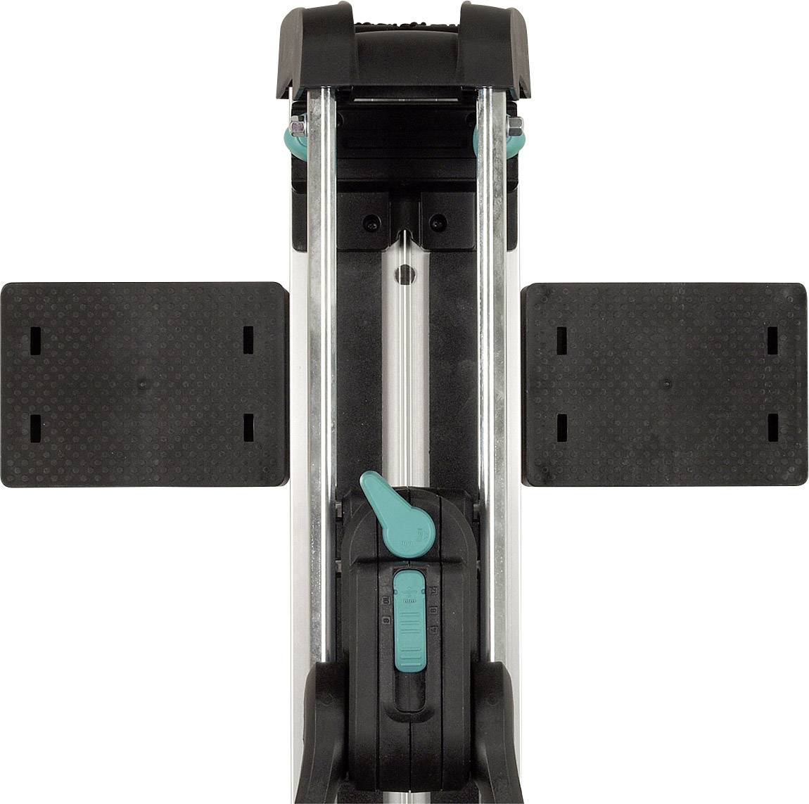 A cutting device with a metal rail and two black plastic guides. A green scale in the centre serves for measurement.