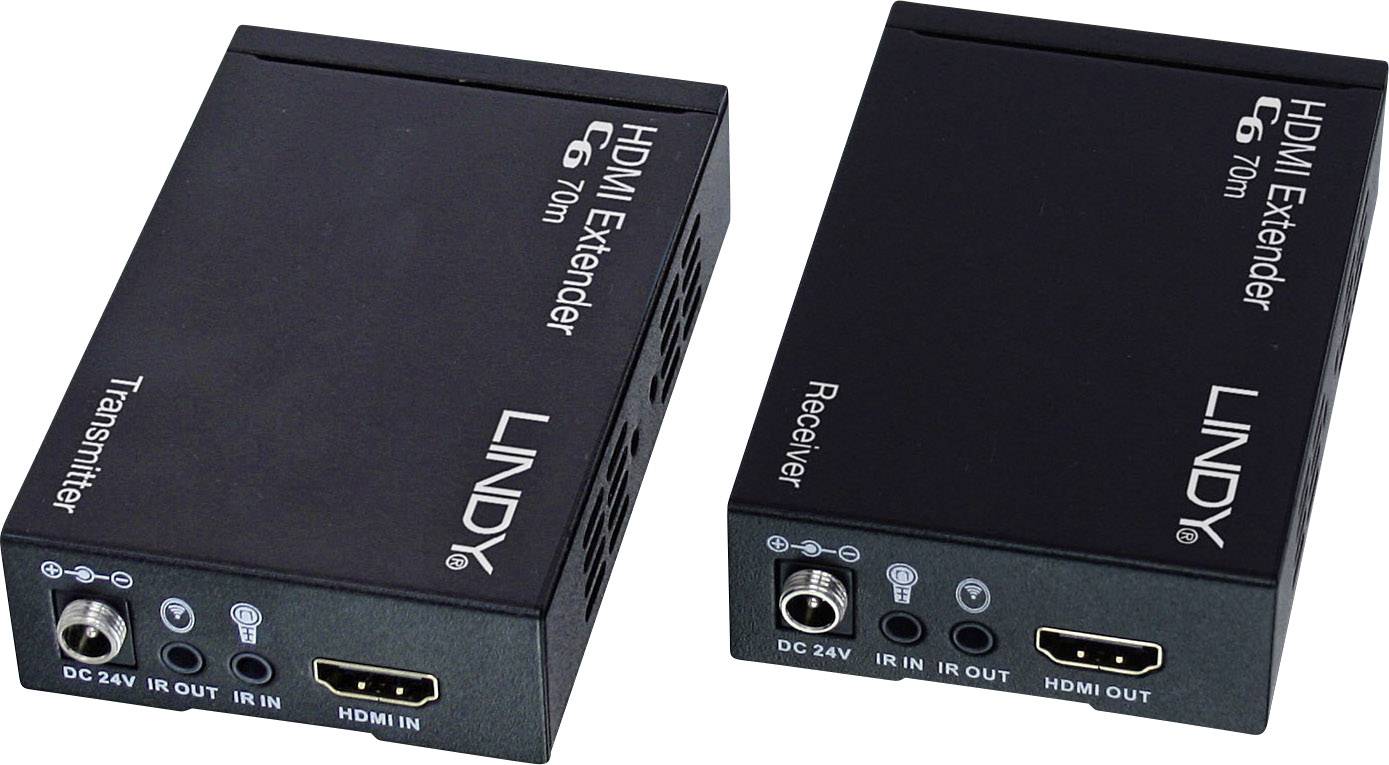 Uregelmæssigheder prosa Kompliment LINDY LINDY 70m C6 HDMI 4K Extender HDBaseT HDMI extender via RJ45 network  cable 70 m | Conrad.com