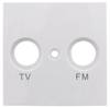 REV Cover TV/radio socket Studio White 0208630106 1 pc(s)