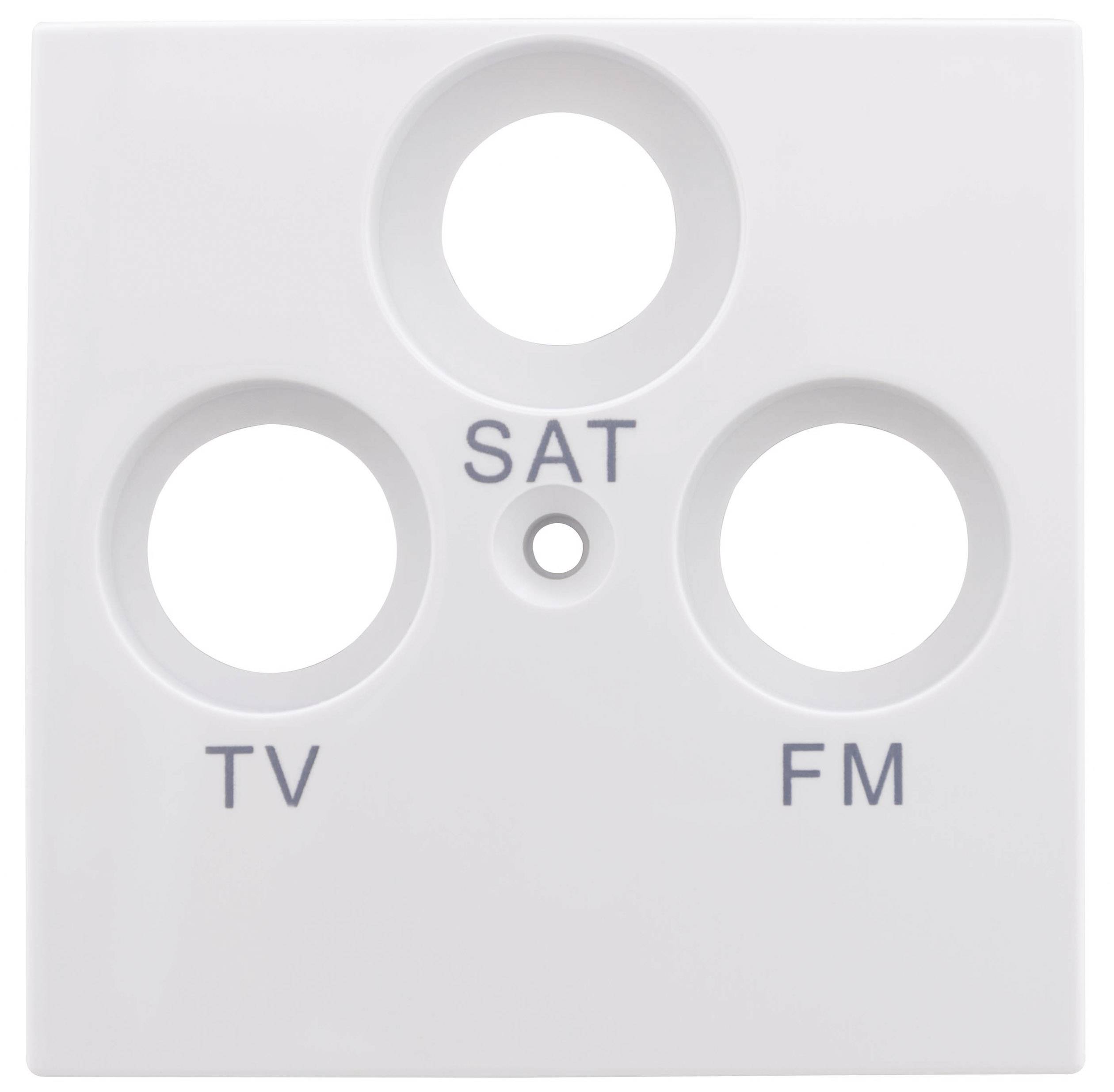 Image of REV Cover TV/radio/SAT socket Studio White 0208640106 1 pc(s)