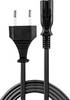 LINDY Current Cable [1x Europlug - 1x Small appliances socket (C7)] 2.00 m Black