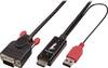 LINDY HDMI / VGA Adapter cable HDMI-A plug, VGA 15-pin plug 2.00 m Black 41456 HDMI cable