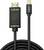 A black HDMI cable with 'MONITOR' inscription on the plug, suitable for connecting monitors to other devices.