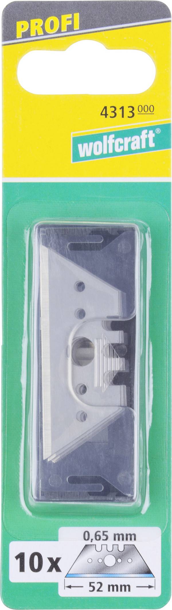 Professional trapezoidal blades. 0.65 x 52 mm Wolfcraft 4313000 10 pc(s)