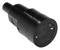 Black adapter with cylindrical plug, suitable for electronic or household appliance connections.