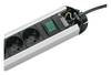 Bachmann 330.073 Power strip (+ switch) Aluminium , Black PG connector 1 pc(s)