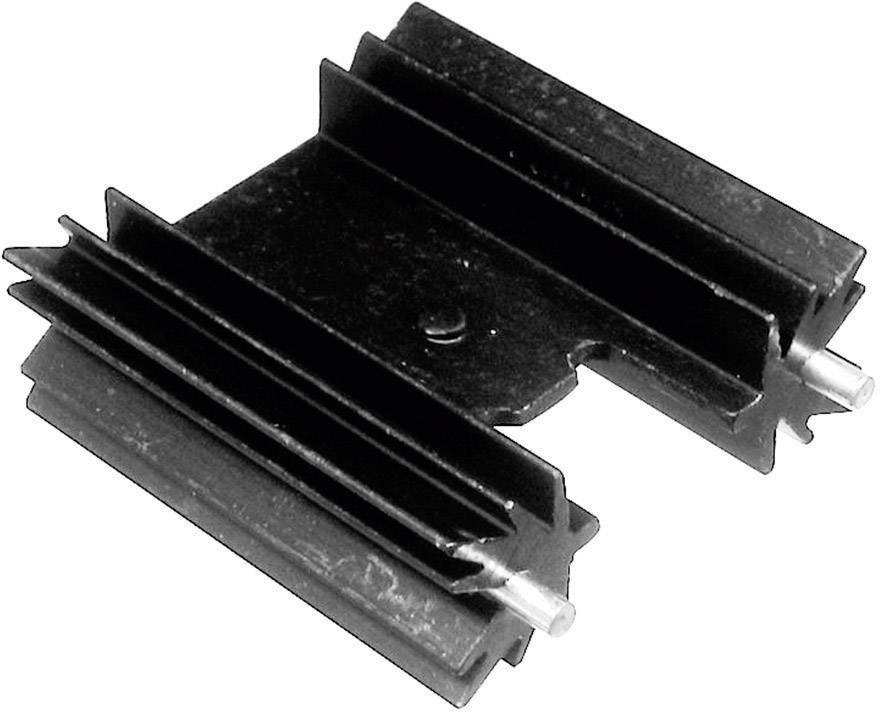 TRU COMPONENTS 1586612 TC-V7477WC-203 Fin heat sink 14 K/W (L x W x H) 25.4 x 35 x 12.7 mm TO 220, TOP 3, SOT 32