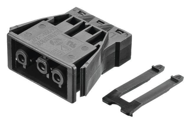 Bachmann 375.507 Double pole connector Black