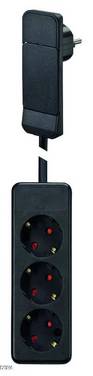 Bachmann 933.014 Surface-mount socket IP20 Black