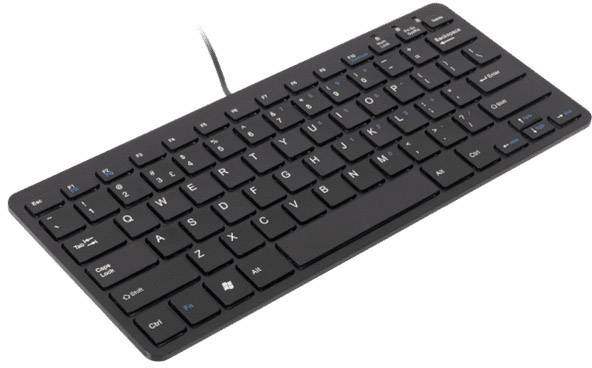 R-GO Tools Compact USB Keyboard Scandinavian, QWERTY Black 