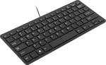 R-Go Compact ergonomic keyboard - QWERTY (US) - black