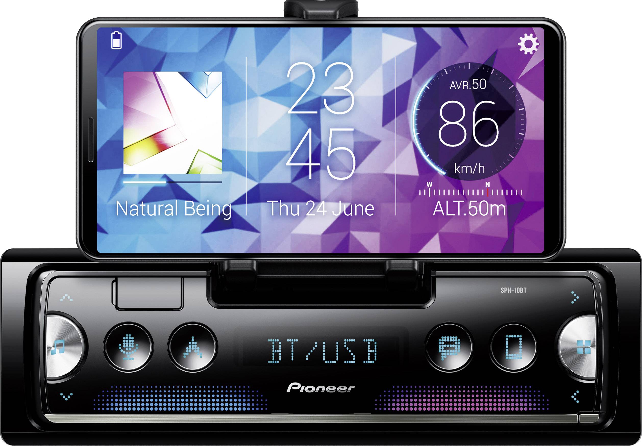 Pioneer Car stereo AppRadio, Bluetooth handsfree set