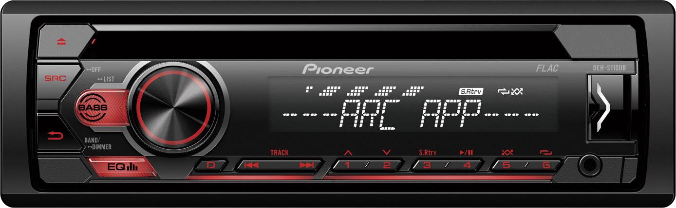 Pioneer deh-s110ub 1din Radio CD USB AUX IN Set pour Renault Laguna II 2005-2007 