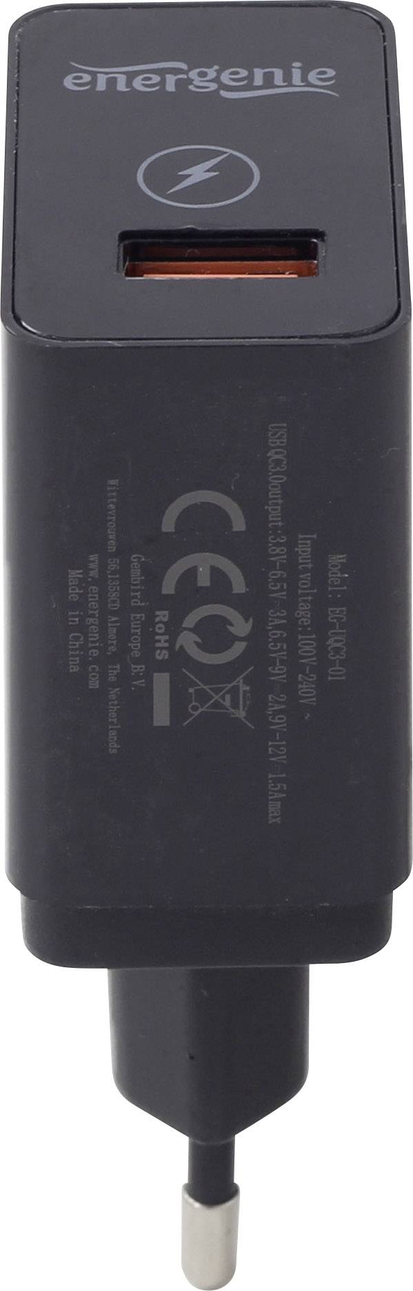 Energenie Pure-Power USB charger Mains socket Max. output current 3000 mA USB 3.2 1st Gen port A (USB 3.0) No. of output-2