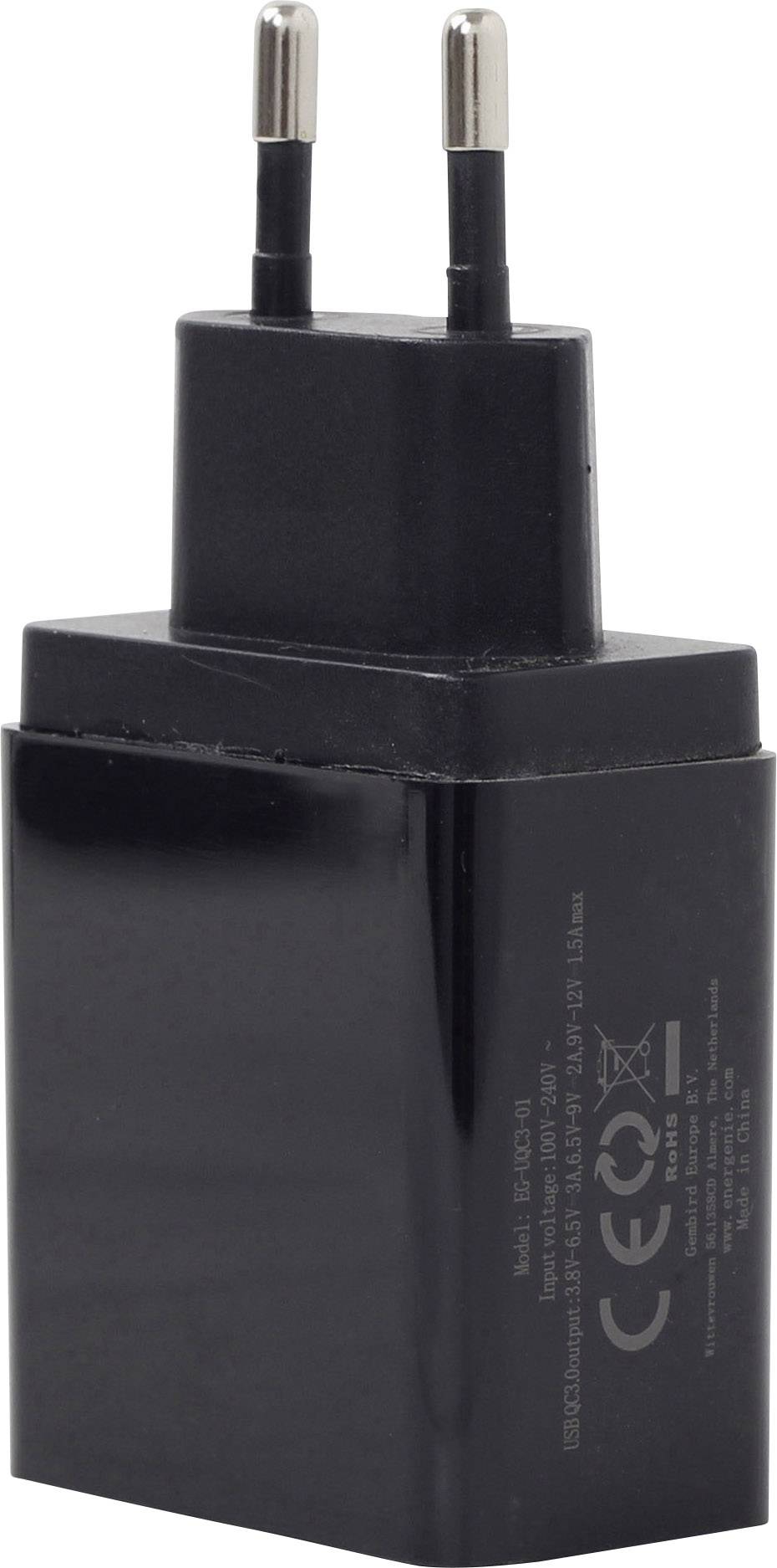 Energenie Pure-Power USB charger Mains socket Max. output current 3000 mA USB 3.2 1st Gen port A (USB 3.0) No. of output-3