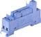 Blue electrical relay housing with two inputs. Used to connect electrical fuses in circuits.