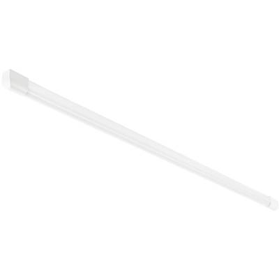 A white LED tube light in a cylindrical shape, used for energy-efficient room lighting.