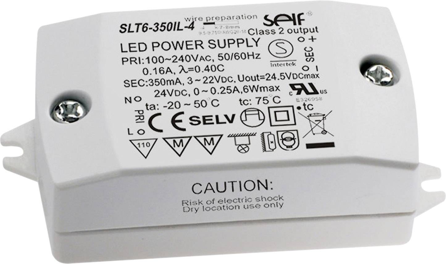 Self Electronics SLT6-350IL-4 LED-Treiber Konstantstrom 7.7 W 350 mA 3-22 