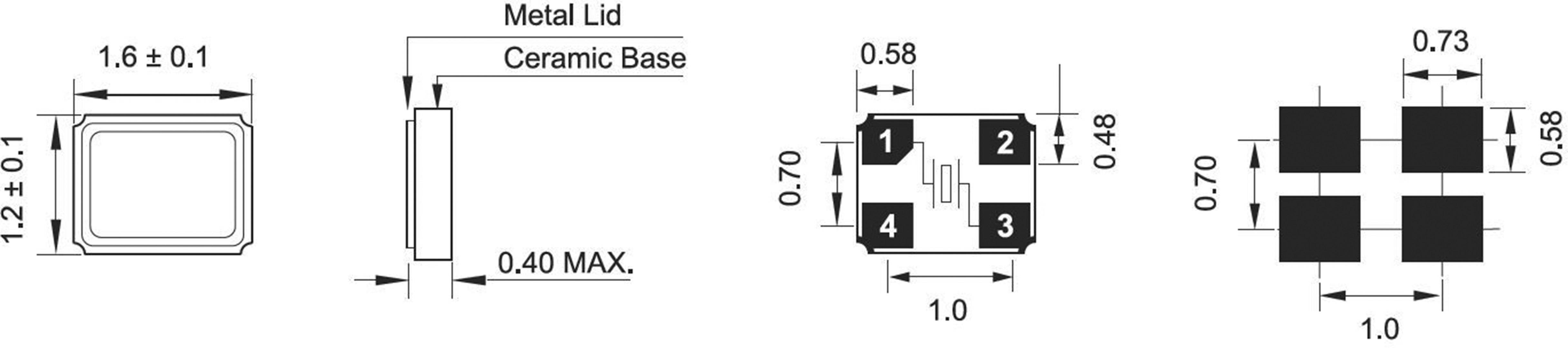 Qantek Crystal oscillator QC1638.4000F08D50R SMD 38.4000 MHz 8 pF 1.6