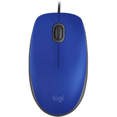 Logitech M110 SILENT  Mouse USB   Optical Blue 3 Buttons 1000 dpi Built-in scroll wheel