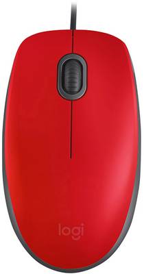 Logitech M110 SILENT Mouse USB Optical Red Buttons 1000 dpi Built-in scroll wheel | Conrad.com