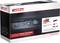 Edding remanufactured toner cartridge, Model TK-590M, compatible with Kyocera printers. Packaging displays product information.