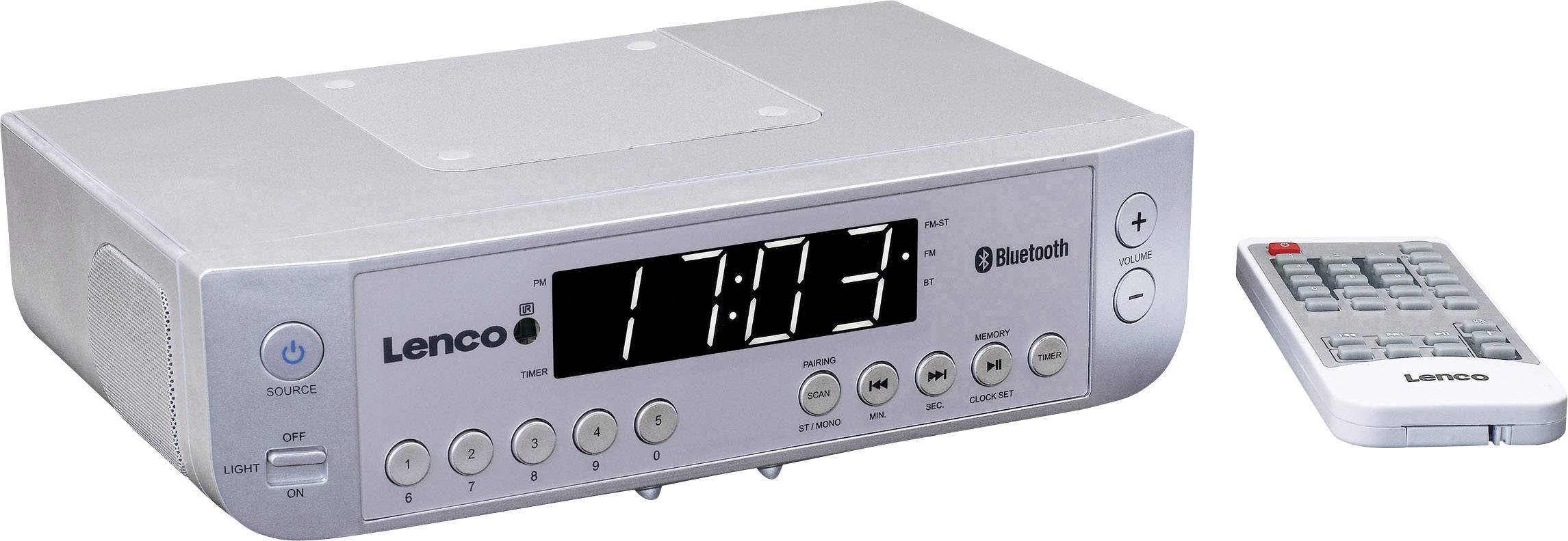 Lenco Kcr 100 Kitchen Radio Fm Bluetooth Silver Conrad Com