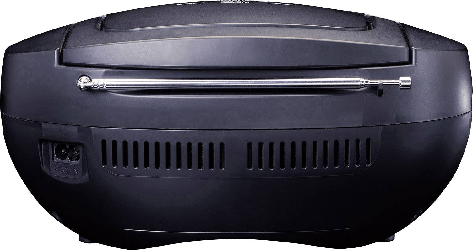 Lenco SCD-501 Radio CD player FM AUX, Bluetooth, CD, USB Red, Black-3