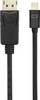 Renkforce Mini DisplayPort / DisplayPort Adapter cable Mini DisplayPort plug, DisplayPort plug 5.00 m Black RF-4538180 gold plated connectors DisplayPort cable