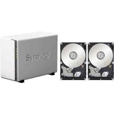 Synology DiskStation DS218j-4TB-FR NAS server 4 TB 2 Bay built-in 2x 2TB HDD (recertified)